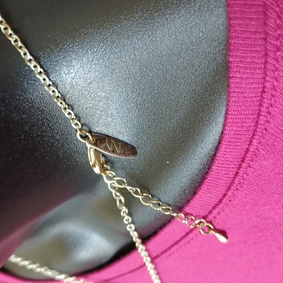 Charm and bead Necklace, silver-tone,  18"-20" CHAIN length - Picture 3 of 3